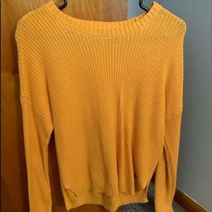 Hollister yellow sweater